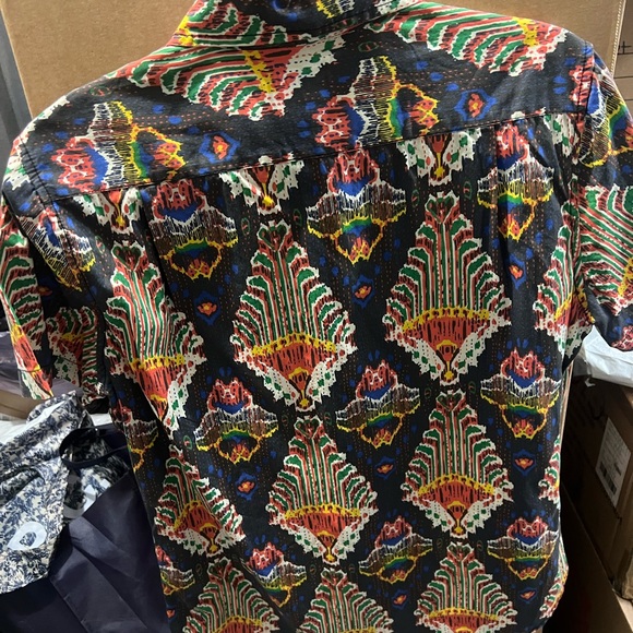 Obey Propaganda Paisley Short Sleeve Button Down Shirt - Picture 2 of 2